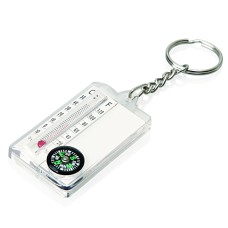 Thermometer Compass Keyring