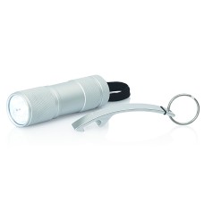 LED Torch and Bottle Opener Keyring Set