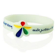 Silicone Wristband w/Custom Shape