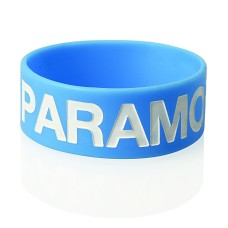 Extra Wide Silicone Wristband w/Colour Infill